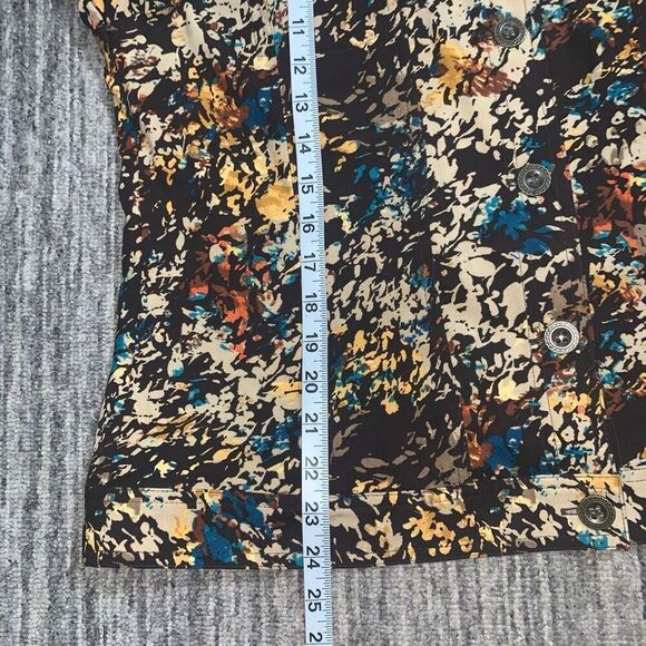 Christopher & Banks Womens Size Medium Button Front Shirt Multicolor Long Sleeve - Picture 5 of 6